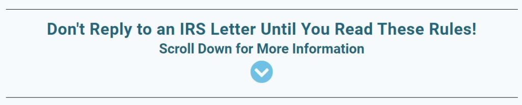 an irs letter